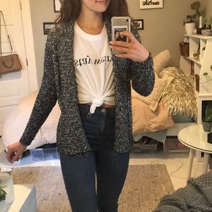 Black and White speckled cardigan